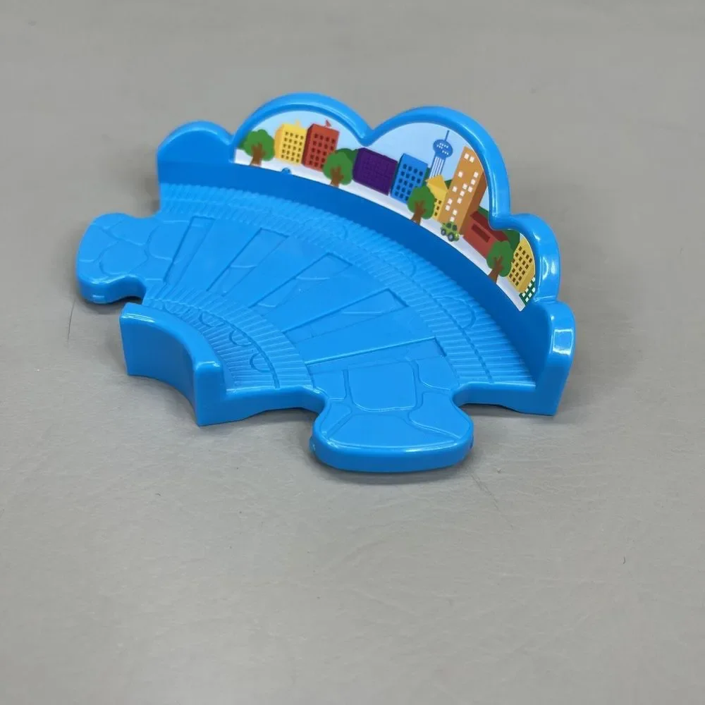 VTech Go! Go! Smart Wheels Train Station Replacement Part Blue 90 Degree Track